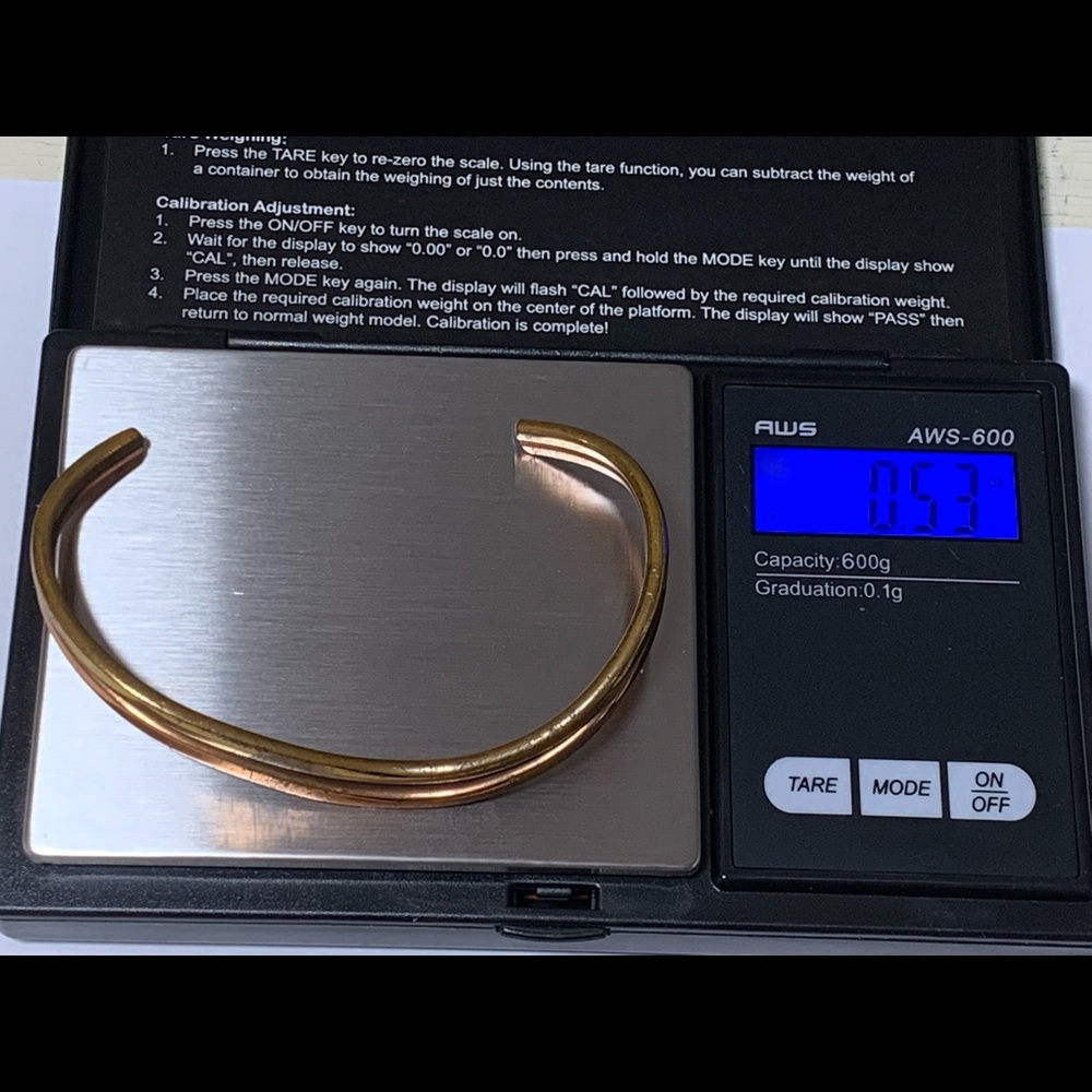 Sergio Lub Handcrafted Copper Brass Cuff - Picture 7 of 10